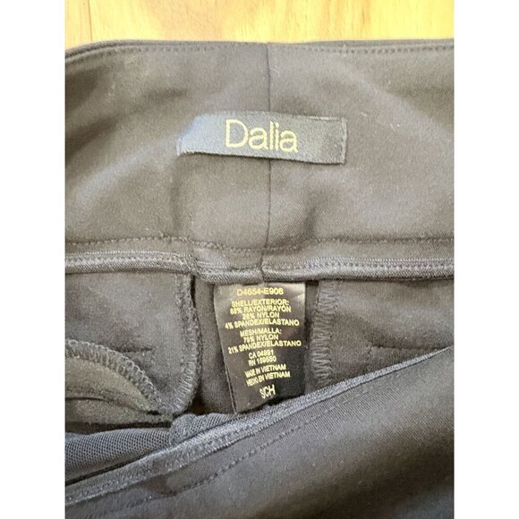 Dalia Womens Black Ponte Straight Leg Stretch Pants S - Picture 2 of 3